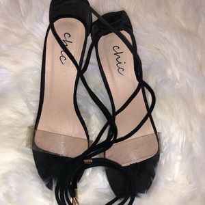 CUTE CLEAR STRAPPY HEELS
